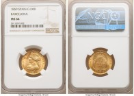 Isabel II gold 100 Reales 1859 MS64 NGC, KM605.1. A blazing example with ample satiny luster.

HID09801242017

© 2020 Heritage Auctions | All Righ...