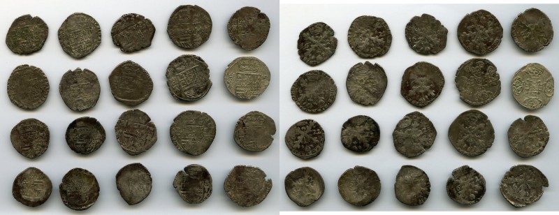 20-Piece Lot of Uncertified Assorted Issues ND (17th Century) Fine, Sizes range ...