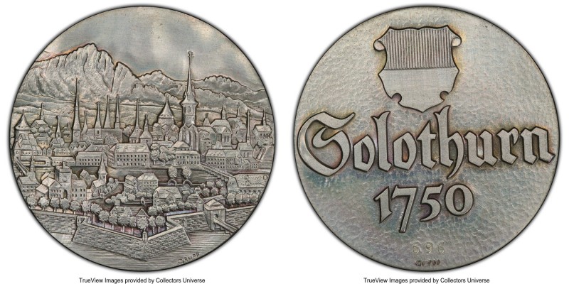 Confederation silver Specimen "Solothurn 1750" Medal (c. 1980) SP65 PCGS, Serial...