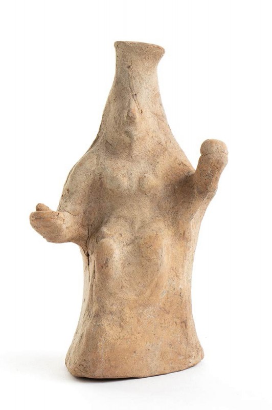 DEA ASSISA IN TRONO
V - IV secolo a.C.; alt. cm 13,3; Terracotta rappresentante...