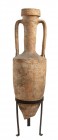 ANFORA VINARIA DEL TIPO DRESSEL 1
 I secolo a.C.; alt. totale cm 116 (con supporto in ferro battuto) ; Mancante del puntale. PROVENIENZA Collezione p...