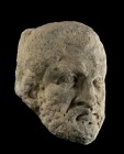 RITRATTO MASCHILE MARMOREO IN ALTORILIEVO
 Fine III - inizi IV secolo d.C.; alt. cm 19,8; largh. cm 15; spess. cm 7; Ritratto maschile scolpito in al...