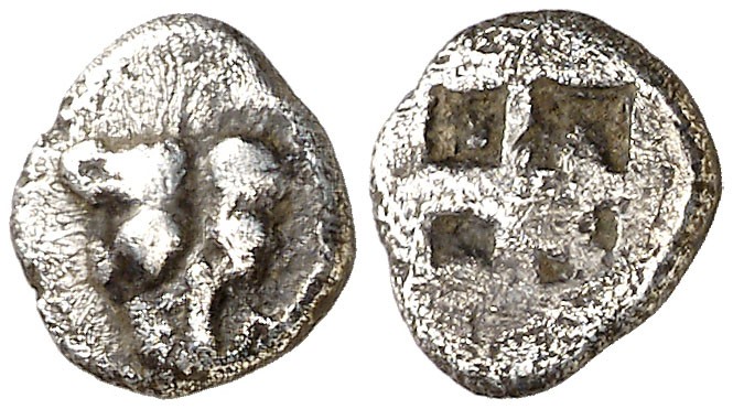 (470-460 a.C.). Bósforo Cimerio. Pantikapaion. Hemióbolo. (S. 1353) (CNG. VII, 4...