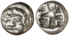 (hacia 480 a.C.). Misia. Parion. 3/4 de dracma. (S. 3917). 3,22 g. MBC/MBC+.