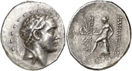 Imperio Seléucida. Seleuco IV, Filopator (187-175 a.C.). Antioquía ad Orontem. Tetradracma. (S. 6966) (CNG. IX, 580e). 16,80 g. MBC+.