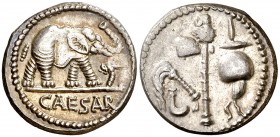 (49 a.C.). Julio César. Denario. (Spink 1399) (S. 49) (Craw. 443/1). 3,77 g. EBC.