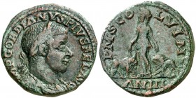 (241-242 d.C.). Gordiano III. Moesia superior. Viminacium. AE 29. (S.GIC. 3642 var) (RPC. VII, (ID. 2432)). 18,99 g. MBC+.