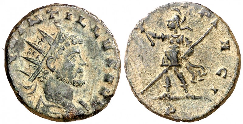 (270 d.C.) Quintilo. Antoniniano. (Spink 11447) (Co. 47) (RIC. 58). 2,44 g. MBC+...