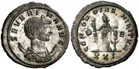 (275 d.C.). Severina. Antoniniano. (Spink 11705 var) (Co. 7) (RIC. falta). Conserva parte del plateado original. 3,91 g. EBC.