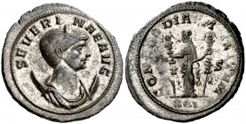 (275 d.C.). Severina. Antoniniano. (Spink 11706) (Co. 8) (RIC. 13). Conserva restos del plateado original. 5 g. EBC.