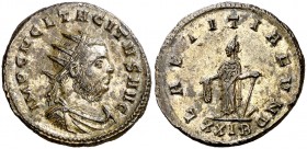 (275-276 d.C.). Tácito. Antoniniano. (Spink 11782 var) (Co. 52) (RIC. 89). Restos del plateado original. 4,09 g. EBC.