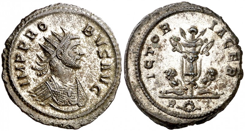 (278-280 d.C.). Probo. Antoniniano. (Spink 12055) (Co. 768) (RIC. 222). Restos d...