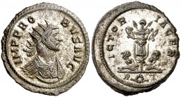 (278-280 d.C.). Probo. Antoniniano. (Spink 12055) (Co. 768) (RIC. 222). Restos del plateado original. 4,42 g. EBC/EBC+.