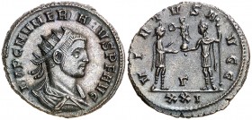 (284 d.C.). Numeriano. Antoniniano. (Spink 12256 var) (Co. 110) (RIC. 467). 3,31 g. EBC.