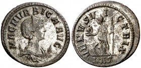 (284-285 d.C). Magnia Urbica. Antoniniano. (Spink 12424) (Co. 17) (RIC. 343). Conserva parte del plateado original. Muy escasa. 2,63 g. EBC-.