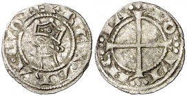 Alfons I (1162-1196). Provença. Òbol del ral coronat. (Cru.V.S. 171) (Cru.Occitània 97) (Cru.C.G. 2105). Corona doble. Escasa. 0,32 g. MBC.