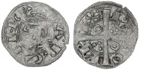 Jaume I (1213-1276). Barcelona. Diner de tern. (Cru.V.S. 310.1) (Cru.C.G. 2120c). 0,92 g. MBC.