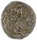 Manresa. La Seu. Pellofa. (Cru.L. 1796 var). Recortada. Latón. 0,27 g. MBC-.