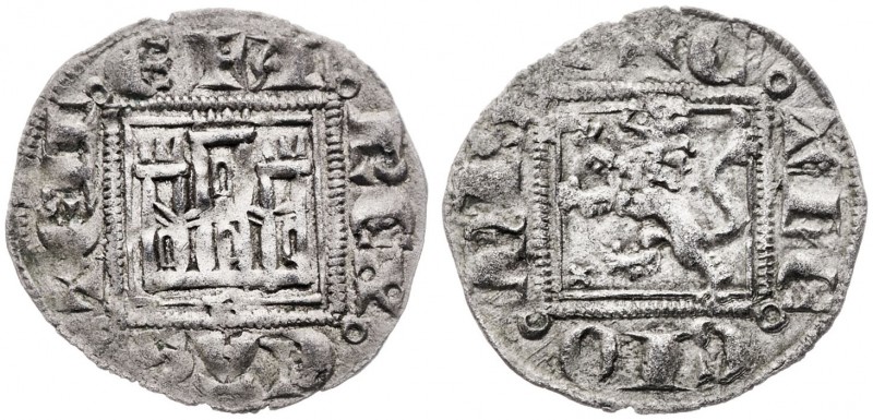 Alfonso XI (1312-1350). Burgos. Novén. (AB. 355.2). Buen ejemplar. Ex Áureo 26/0...