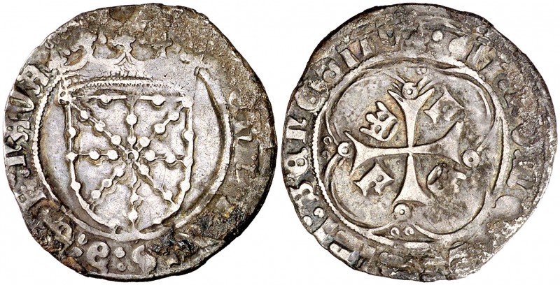 Fernando I (1512-1515). Navarra. Real. (Cru.V.S. 1317.8 var) (Cru.C.G. 3221 var)...