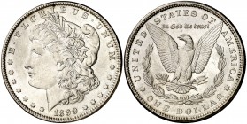 Estados Unidos. 1890. Filadelfia. 1 dólar. (Kr. 110). AG. 26,65 g. S/C-.
