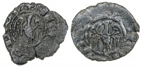 Alfons IV (1416-1458). Sicília. Lote de 2 diners. A examinar. MBC-.