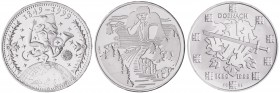 Suiza. 1996 y 1999 (dos). 20 francos. Lote de 3 monedas diferentes. A examinar. AG. S/C.