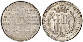 1846. Isabel II. Barcelona. Boda de Isabel II y su hermana con los príncipes Francisco y Antonio. (V. 384) (V.Q. 14293) (Cru.Medalles 555). Golpecitos...