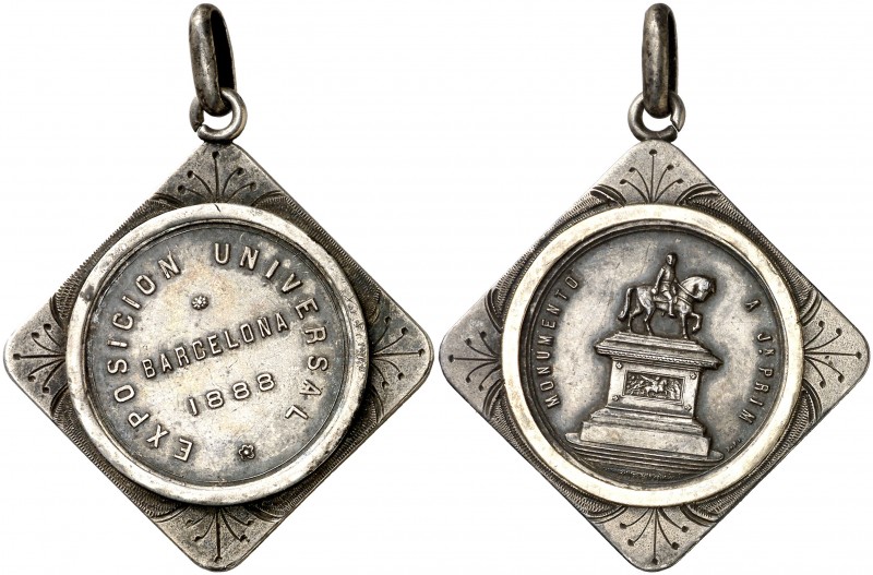 1888. Barcelona. Exposición Universal Barcelona. Medalla. (Cru.Medalles 773 var)...