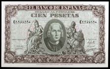 1940. 100 pesetas. (Ed. D39a) (Ed. 438a). 9 de enero, Colón. Serie C. S/C-.