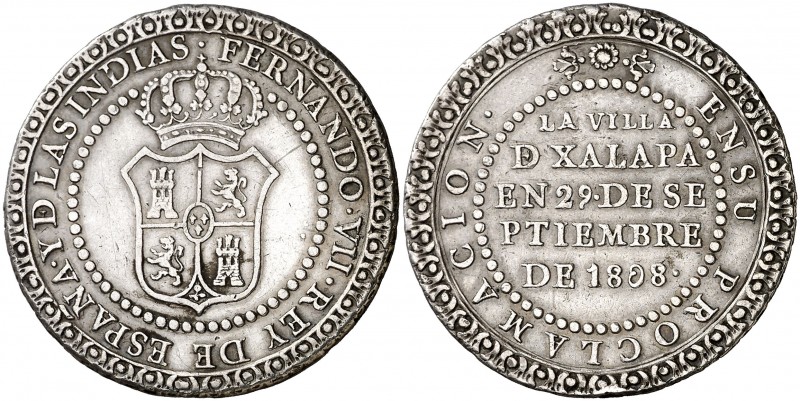 1808. Fernando VII. Jalapa. Proclamación. (Grove F-75) (Ha. 23) (Medina 305) (Ru...