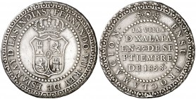 1808. Fernando VII. Jalapa. Proclamación. (Grove F-75) (Ha. 23) (Medina 305) (Ruiz Trapero 337) (V. 724) (V.Q. 13282). Leves rayitas. Ex Colección Mon...