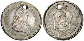 1808. Fernando VII. León de Nicaragua. Proclamación con valor 1 real. (AC. 562) (Grove F-83) (Ha. 27) (Medina 312) (RAH. 460) (Ruiz Trapero 338) (V. 2...