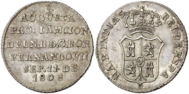 1808. Fernando VII. Nueva Granada. Proclamación. (Ha. 38) (Medina 328) (Ruiz Tra...