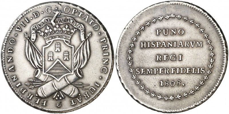 1808. Fernando VII. Puno. Proclamación. (Ha. 55) (Medina 351) (Ruiz Trapero 359,...