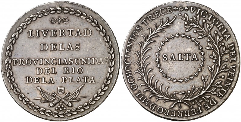 1813. Fernando VII. Buenos Aires. Victoria argentina en Salta. (Rosa 221 var) (F...