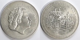 Antille Olandesi. Giuliana. 1948-1980. 25 Gulden 1973. Ag.