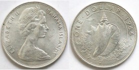 Bahamas. Dollaro 1966. Ag 800.