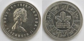 Canada. Dollaro 1978 Giochi del Commonwealth. Ag 500.