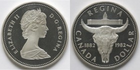 Canada. Dollaro 1982 Regina. Ag 500.