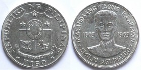 Filippine. Peso 1969. Ag.