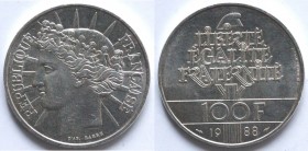 Francia. 100 Franchi 1988. Ag.