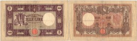 Banconote. Regno D'Italia. Vittorio Emanuele III. 1.000 Lire Grande M. (Fascio). D.M 12 Dicembre 1942.