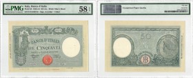 Banconote. Regno D'Italia. Vittorio Emanuele III. 50 lire Grande L. (BI). D.M. 08-10-1943.