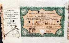 Banconote. Regno d'Italia. C. D. P. Buono da 10.000 Lire 1945.