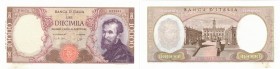 Banconote. Repubblica Italiana. 10.000 Lire Michelangelo. D.M. 27 Luglio 1964.