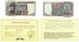 Banconote. Repubblica Italiana. 10.000 Lire del Castagno. Serie Speciale Sostitutiva.