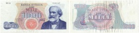 Banconote. Repubblica Italiana. 1.000 lire Giuseppe Verdi I Tipo. D.M. 10/08/1965.
