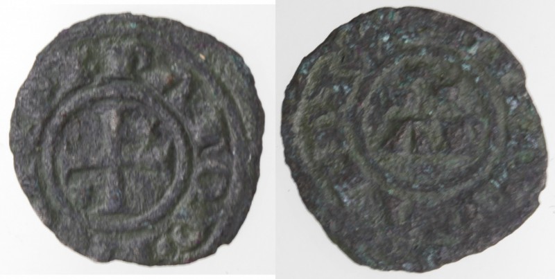 Zecche Italiane. Brindisi. Enrico VI. 1194-1197. Mezzo Denaro. Mi. B. 435. Peso ...