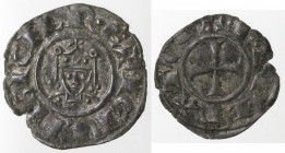 Messina. Federico II. 1197-1250. Denaro con testa di prospetto. Mi.
